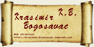 Krasimir Bogosavac vizit kartica